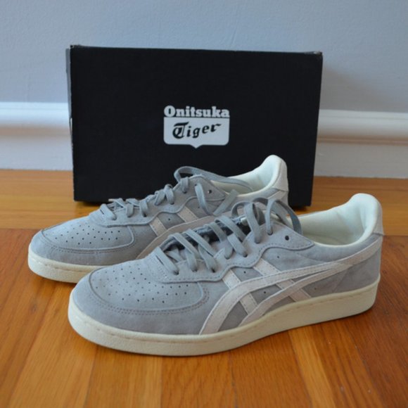 ONITSUKA TIGER Grey Suede Lace Up Sneakers - Picture 5 of 7
